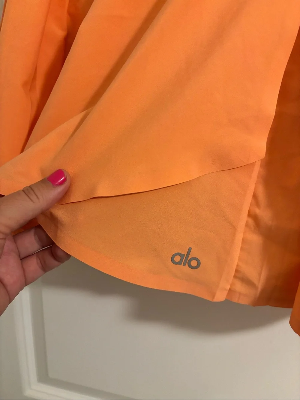 ALO YOGA Aces Tennis Skirt Cantaloupe Orange Size Small